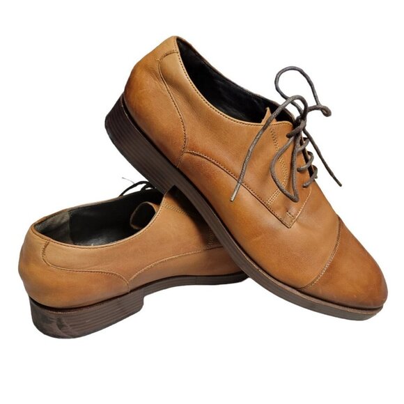 COLE Haan Harrison Leather Oxford Men's. Grand Zero. Size 9M. Pre-owned. *FLAWED - Picture 1 of 9